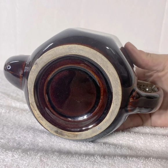 Vintage Brown Glaze Ceramic Teapot  Pottery Art - Picture 10 of 13